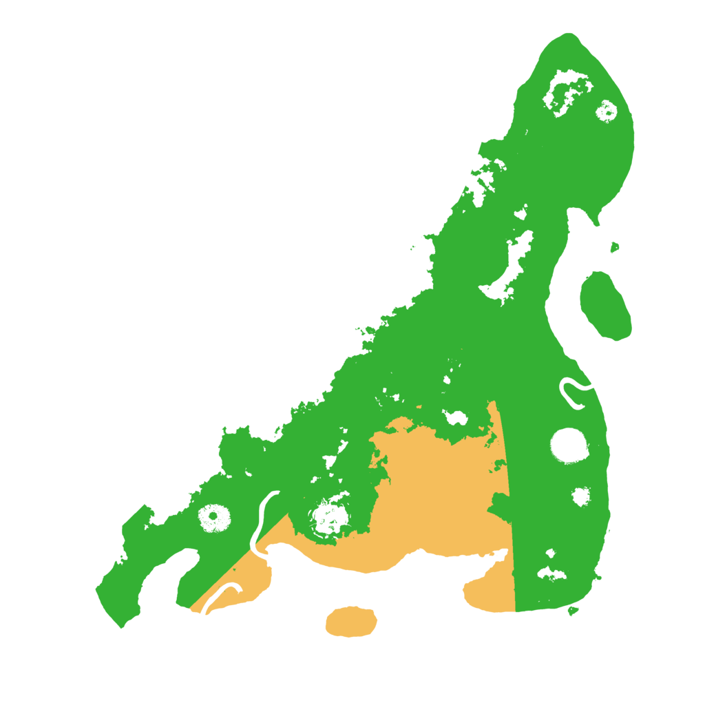 Biome Rust Map: Procedural Map, Size: 3500, Seed: 47274014