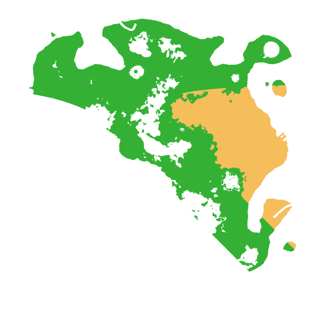 Biome Rust Map: Procedural Map, Size: 3500, Seed: 36390479