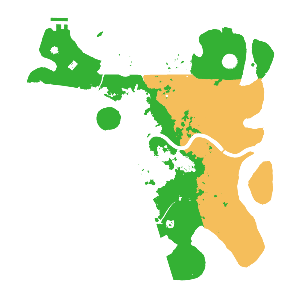 Biome Rust Map: Procedural Map, Size: 3500, Seed: 57817712