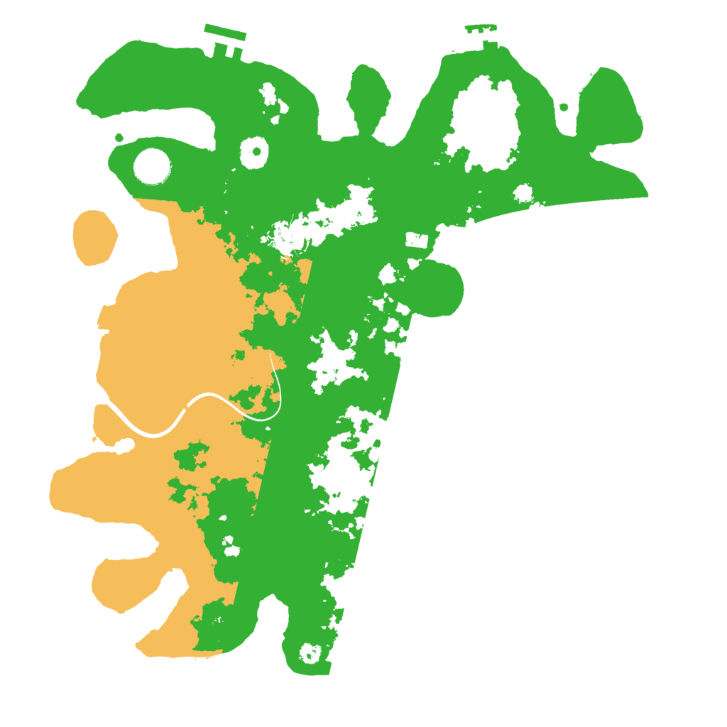 Biome Rust Map: Procedural Map, Size: 3500, Seed: 78217439
