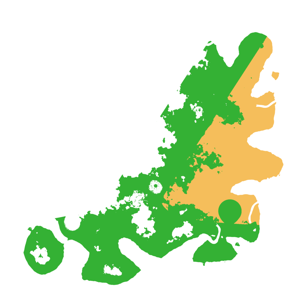 Biome Rust Map: Procedural Map, Size: 3500, Seed: 65738957