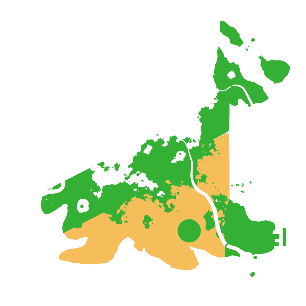 Biome Rust Map: Procedural Map, Size: 3500, Seed: 3215205