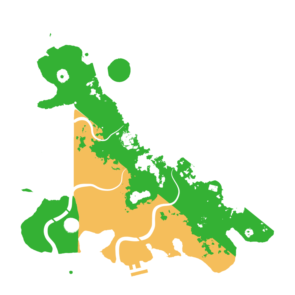 Biome Rust Map: Procedural Map, Size: 3500, Seed: 21968514