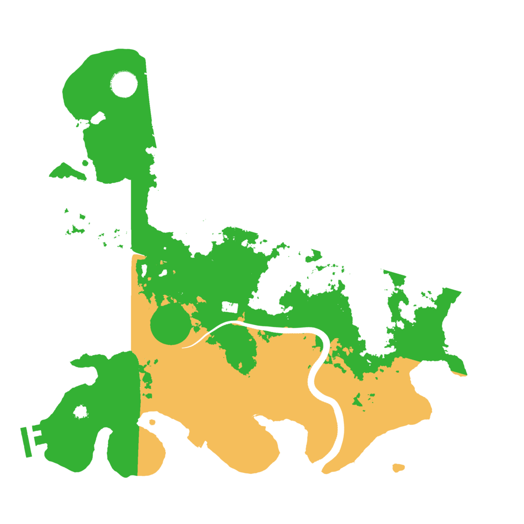 Biome Rust Map: Procedural Map, Size: 3500, Seed: 45035607