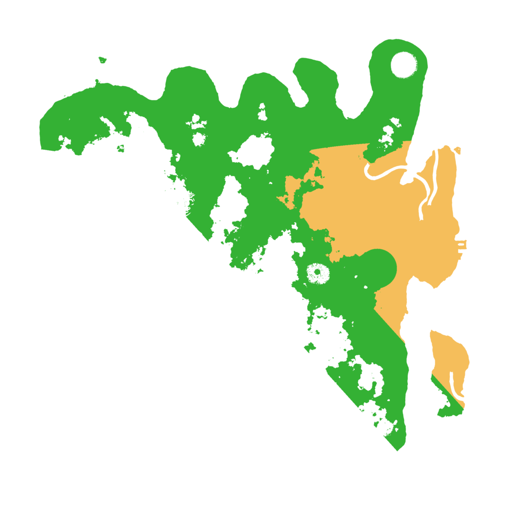 Biome Rust Map: Procedural Map, Size: 3500, Seed: 7622536