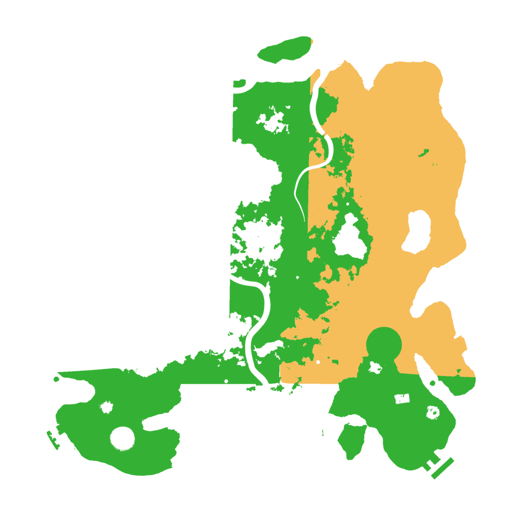 Biome Rust Map: Procedural Map, Size: 3800, Seed: 1551698