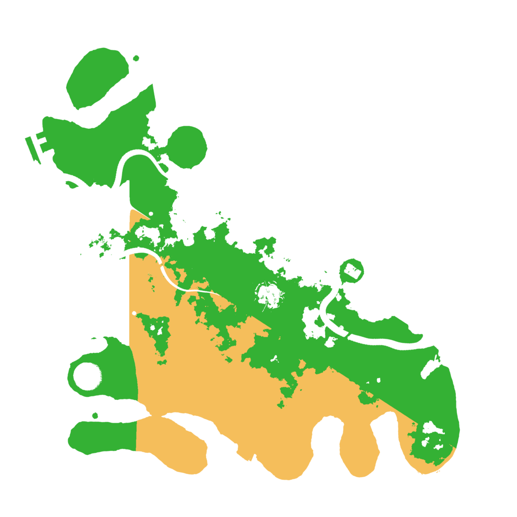 Biome Rust Map: Procedural Map, Size: 3500, Seed: 39172969