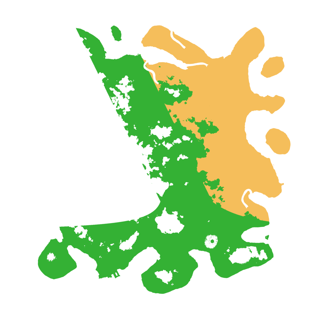 Biome Rust Map: Procedural Map, Size: 3500, Seed: 16837299