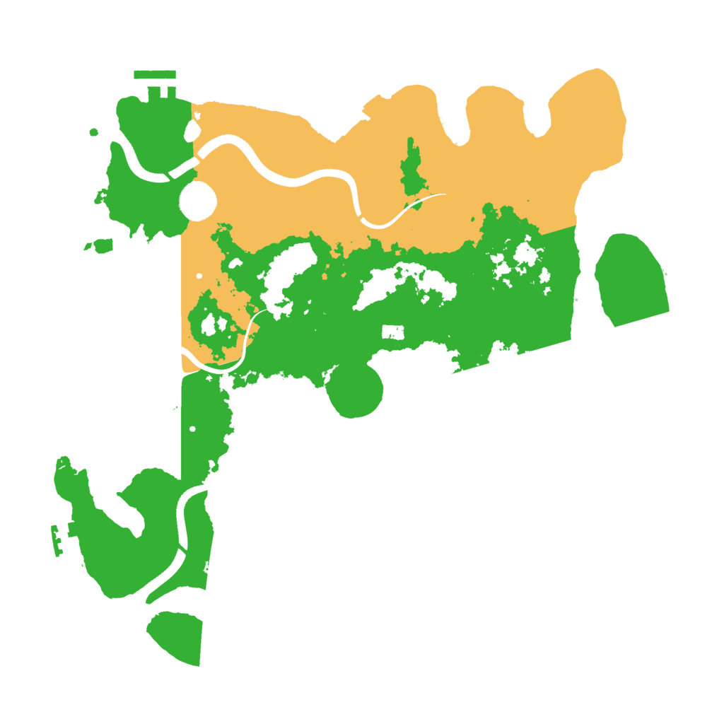 Biome Rust Map: Procedural Map, Size: 3500, Seed: 8891193