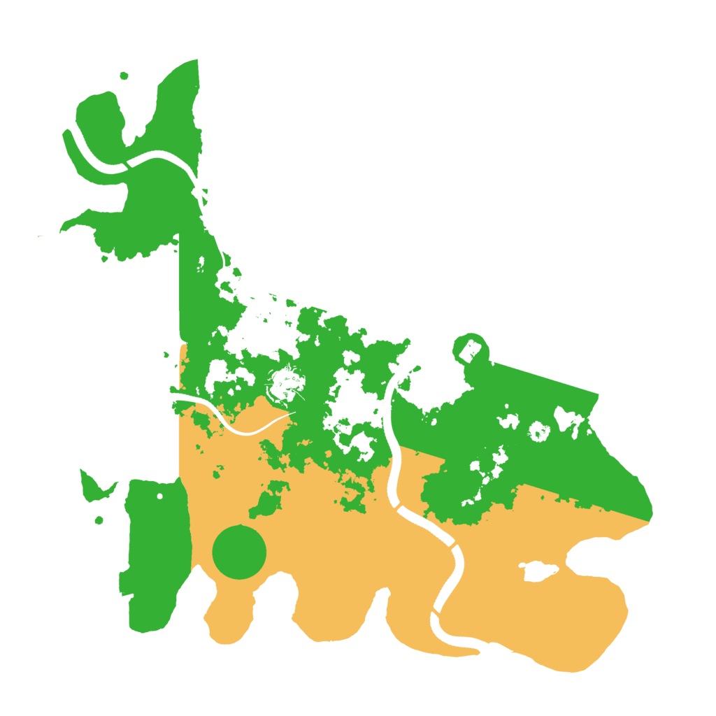 Biome Rust Map: Procedural Map, Size: 3500, Seed: 8181349