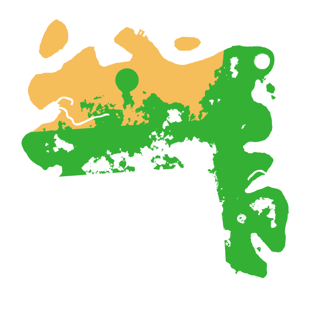 Biome Rust Map: Procedural Map, Size: 3500, Seed: 25095240