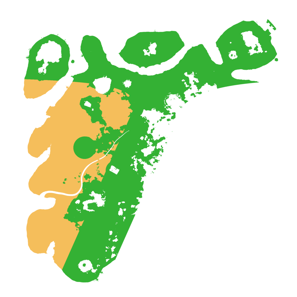 Biome Rust Map: Procedural Map, Size: 3500, Seed: 50815407