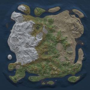 Thumbnail Rust Map: Procedural Map, Size: 4250, Seed: 871511346, 20 Monuments