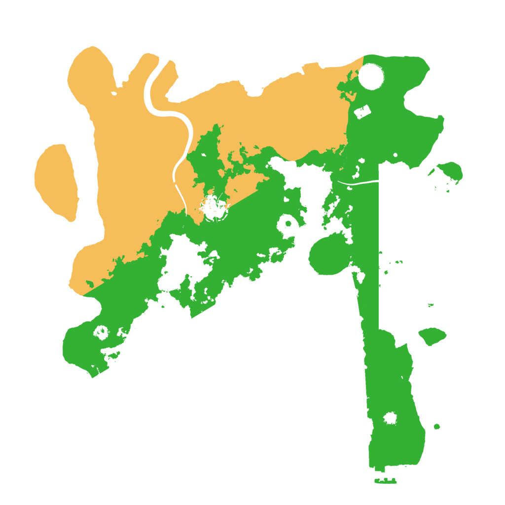 Biome Rust Map: Procedural Map, Size: 3500, Seed: 23773041