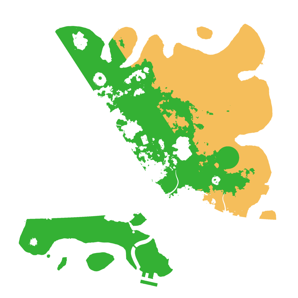 Biome Rust Map: Procedural Map, Size: 3500, Seed: 9346846