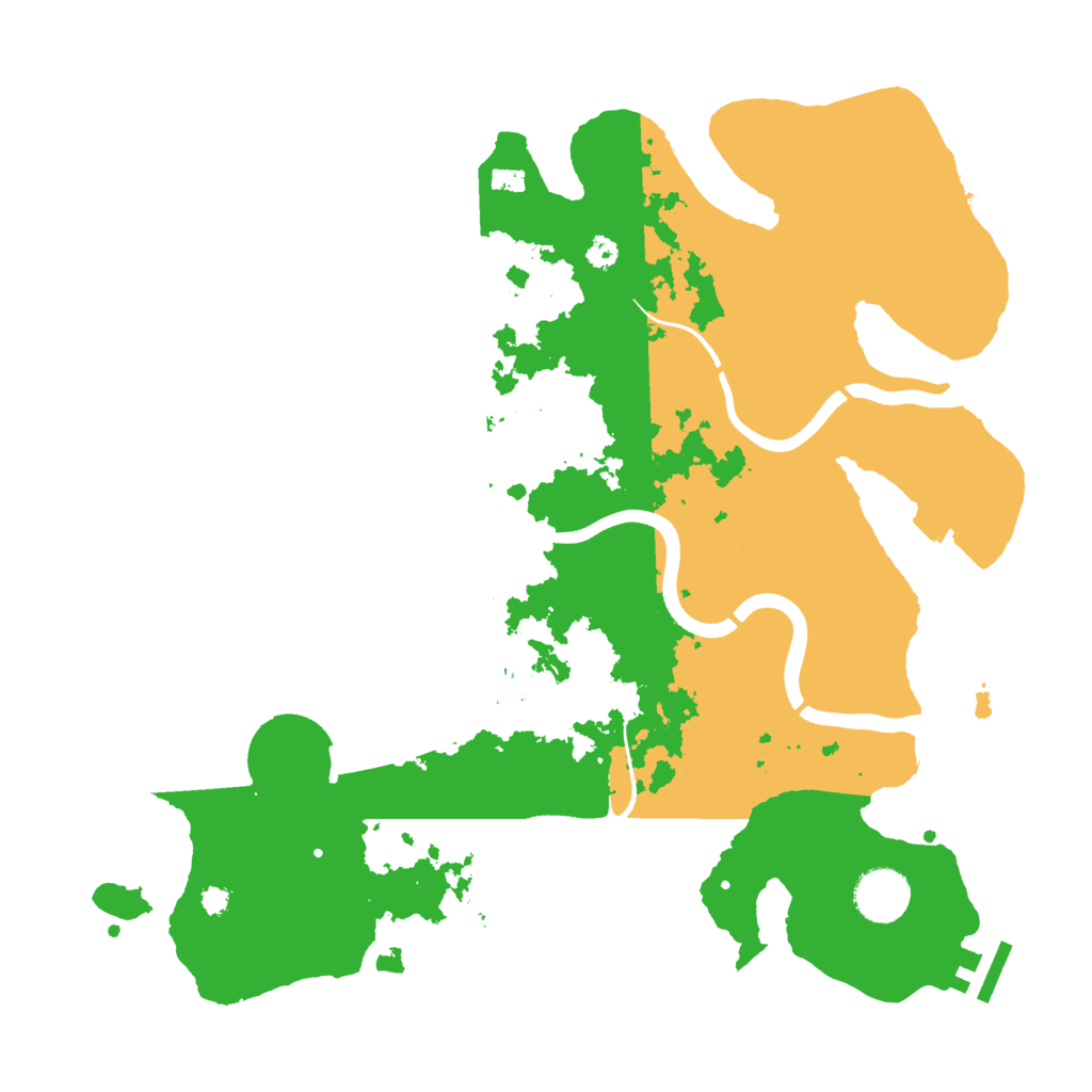 Biome Rust Map: Procedural Map, Size: 3500, Seed: 92564887