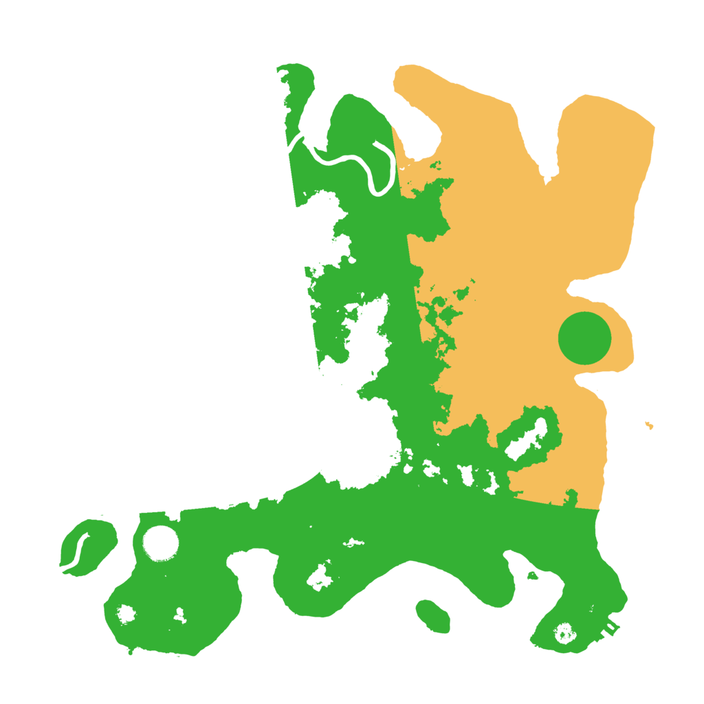 Biome Rust Map: Procedural Map, Size: 3500, Seed: 2826622