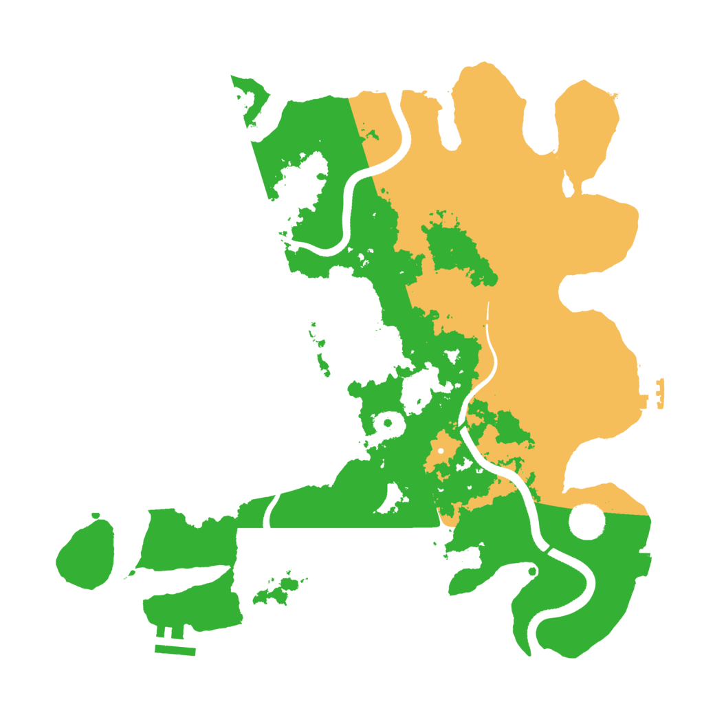Biome Rust Map: Procedural Map, Size: 3500, Seed: 35024568