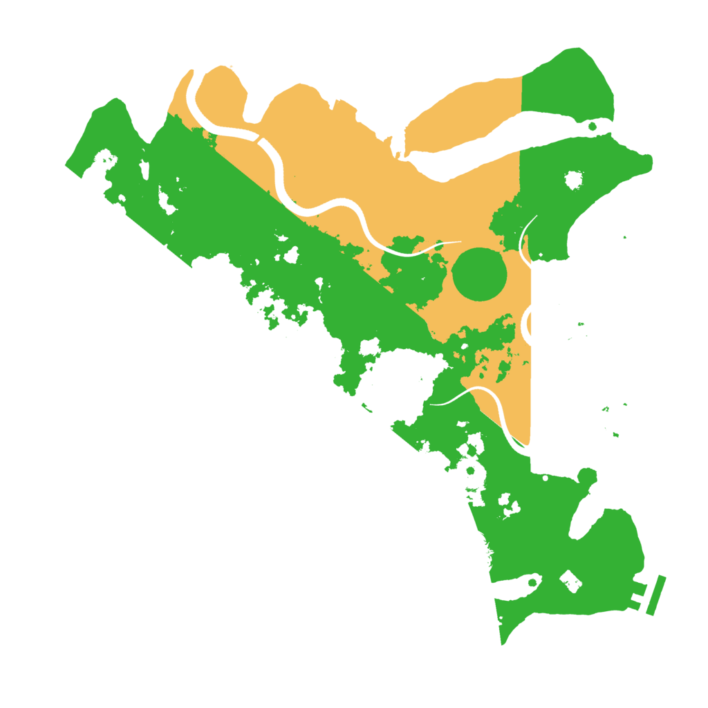 Biome Rust Map: Procedural Map, Size: 3500, Seed: 41022949