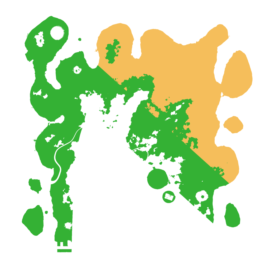 Biome Rust Map: Procedural Map, Size: 3500, Seed: 54562825