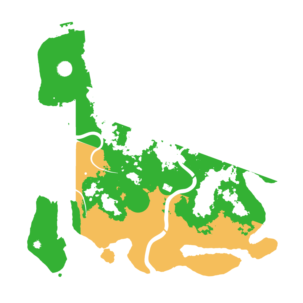 Biome Rust Map: Procedural Map, Size: 3500, Seed: 7811940