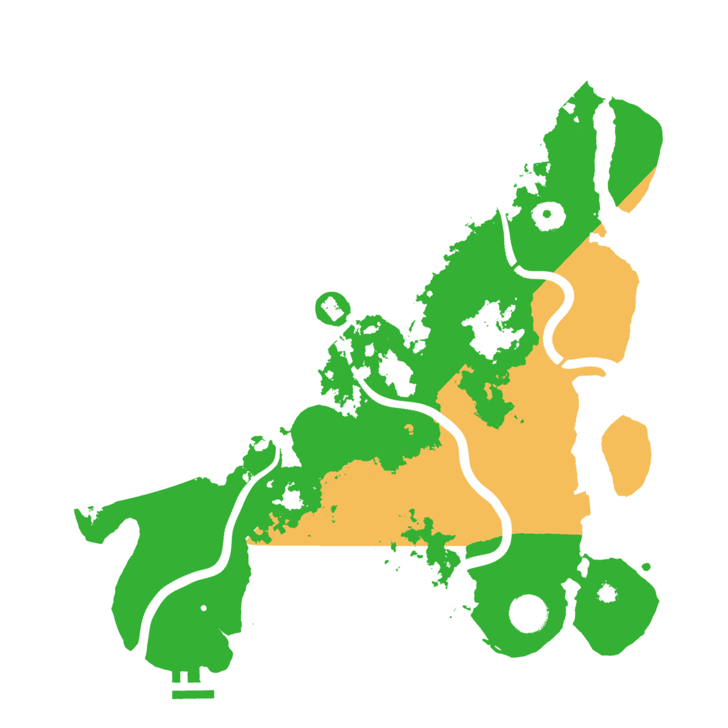 Biome Rust Map: Procedural Map, Size: 3500, Seed: 13887425