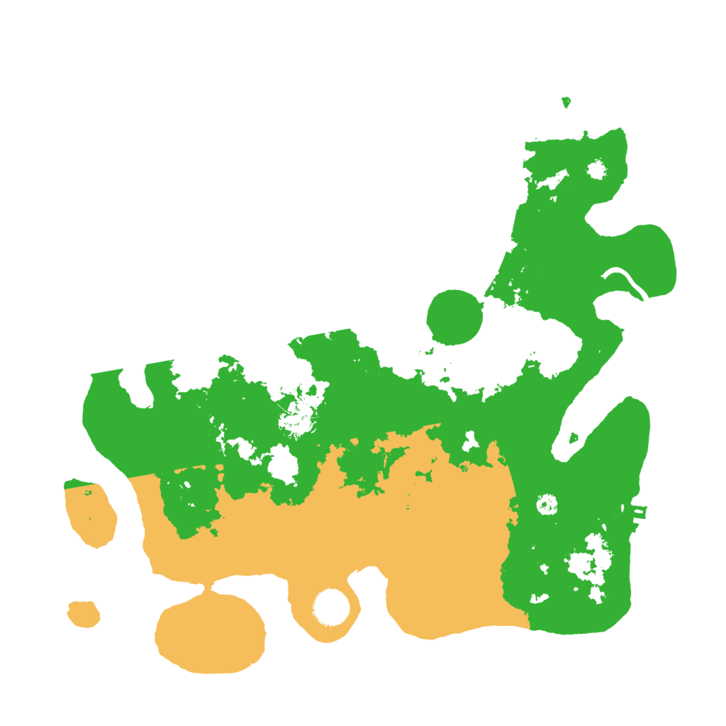 Biome Rust Map: Procedural Map, Size: 3500, Seed: 89779659