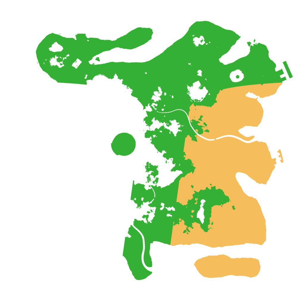 Biome Rust Map: Procedural Map, Size: 3500, Seed: 32075227