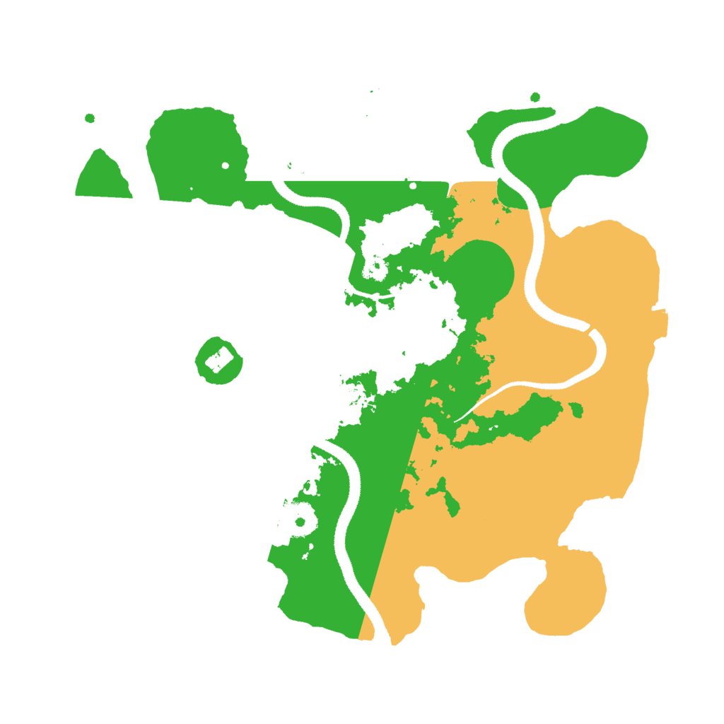Biome Rust Map: Procedural Map, Size: 3000, Seed: 1051417773