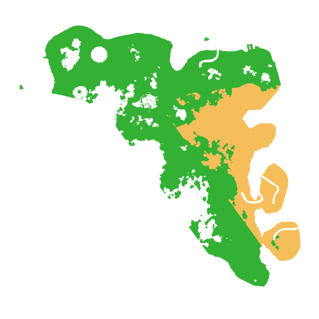 Biome Rust Map: Procedural Map, Size: 3500, Seed: 12643176