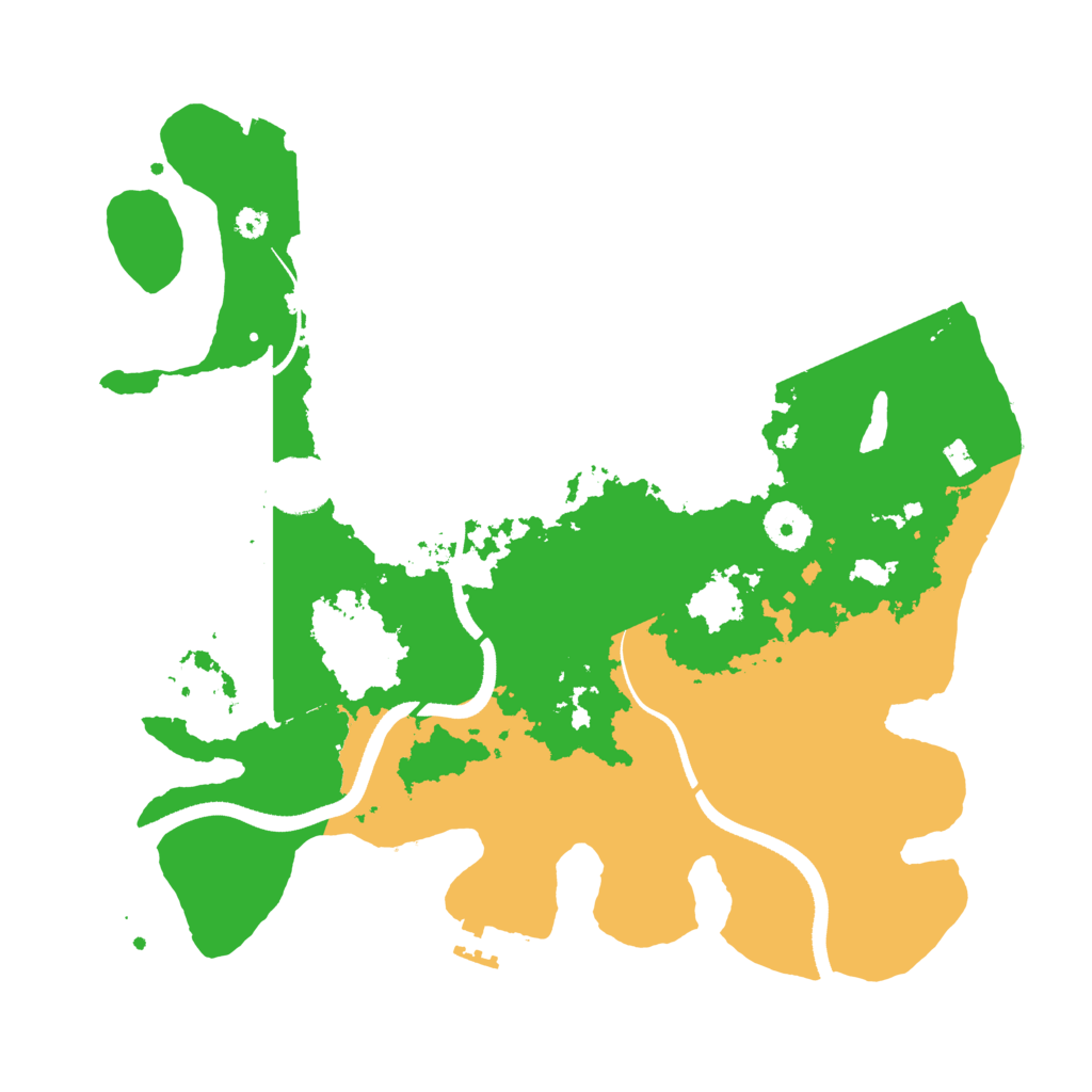 Biome Rust Map: Procedural Map, Size: 3500, Seed: 35152653