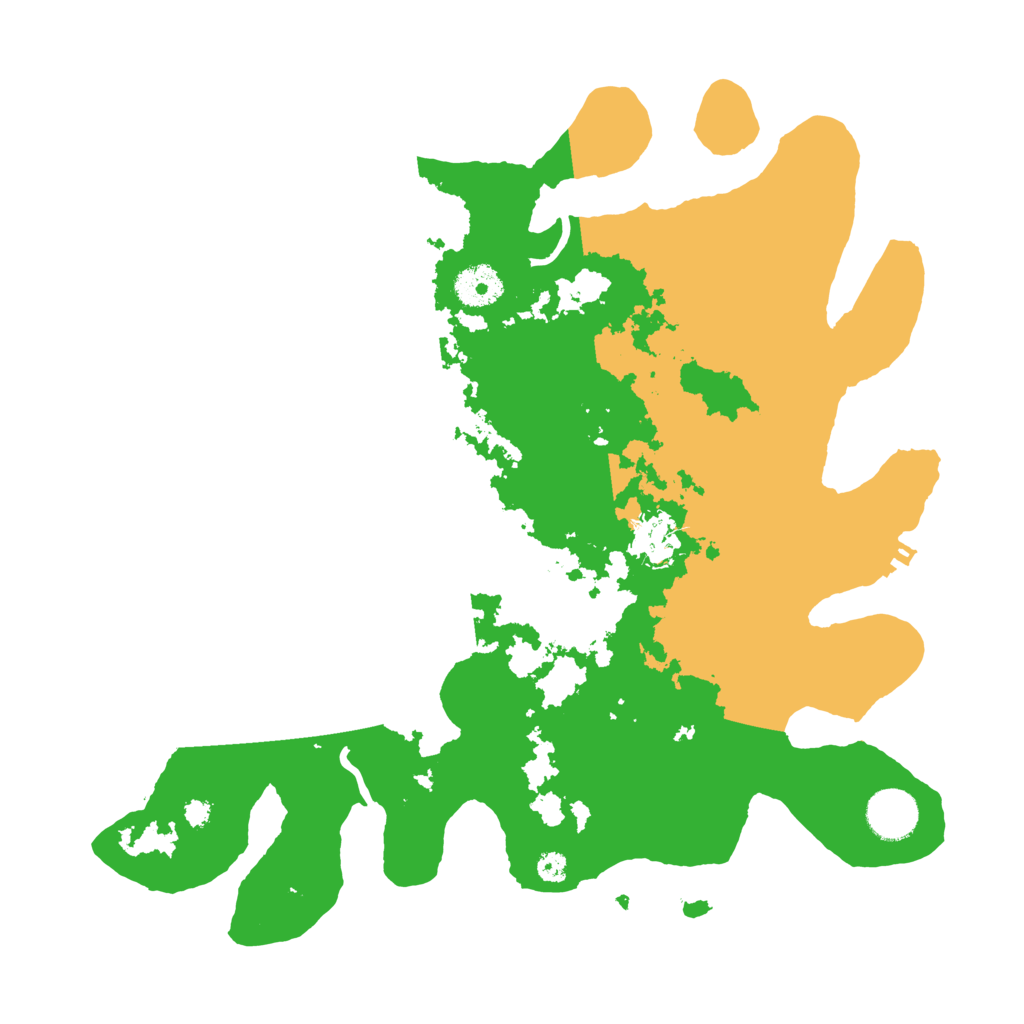 Biome Rust Map: Procedural Map, Size: 3500, Seed: 62071316