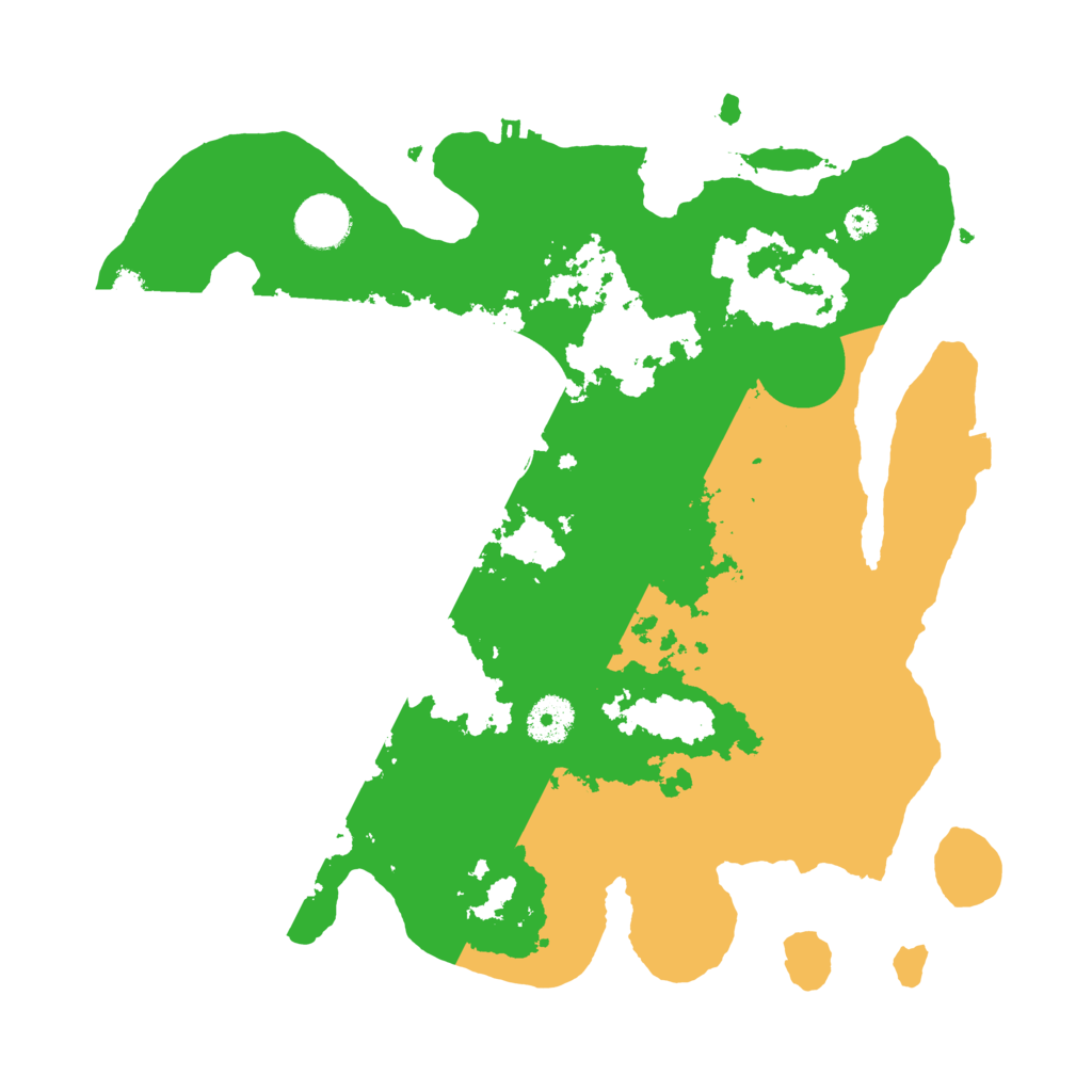Biome Rust Map: Procedural Map, Size: 3500, Seed: 72973676