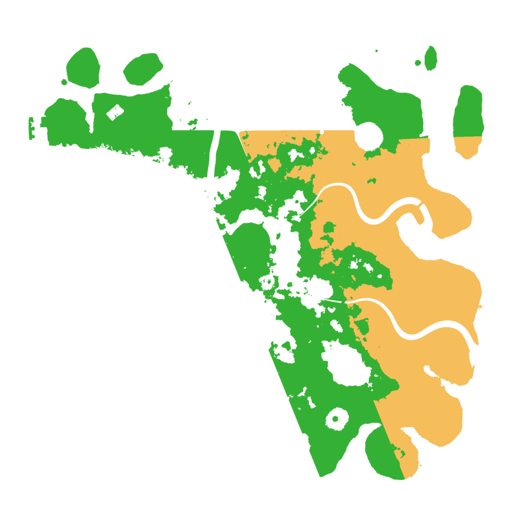 Biome Rust Map: Procedural Map, Size: 3500, Seed: 62649588