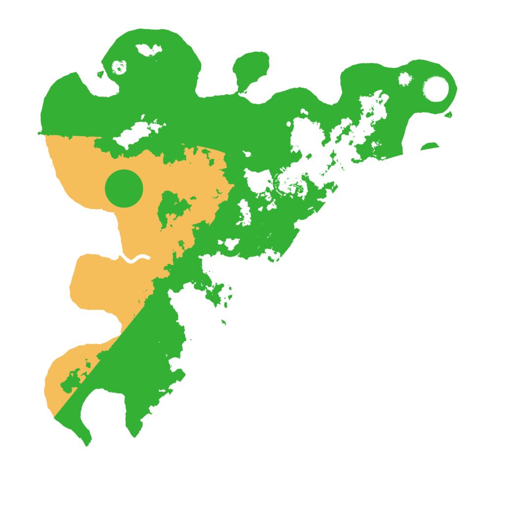 Biome Rust Map: Procedural Map, Size: 3500, Seed: 13133254