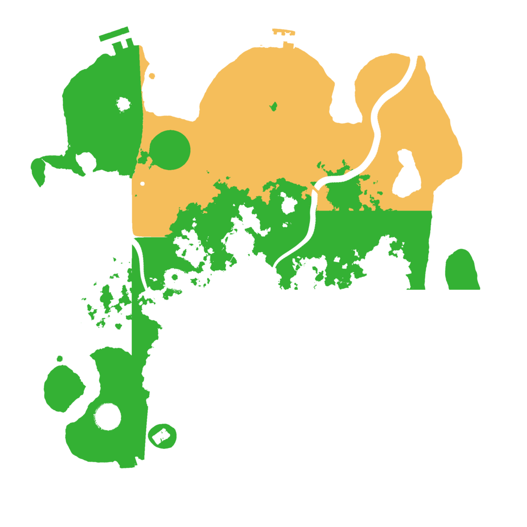 Biome Rust Map: Procedural Map, Size: 3500, Seed: 45873984