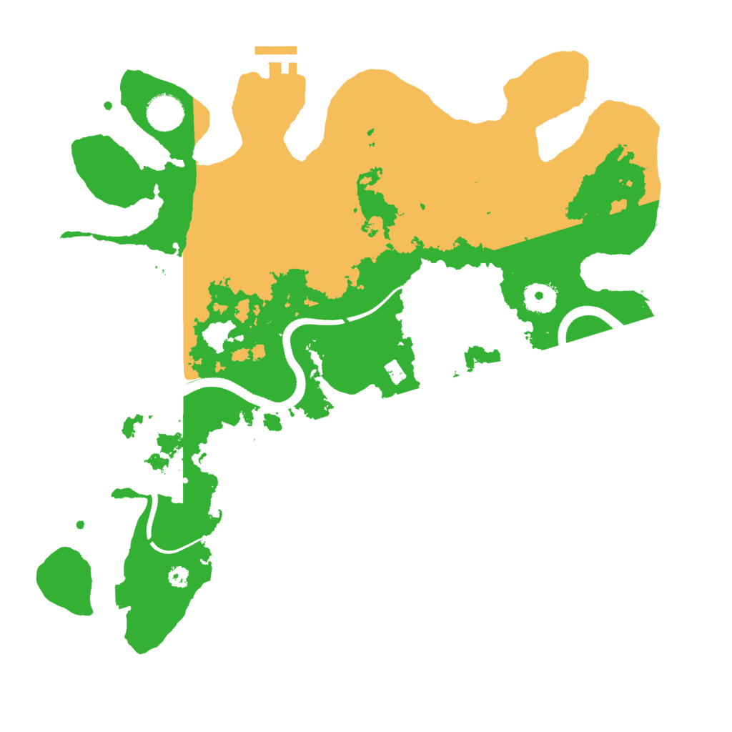 Biome Rust Map: Procedural Map, Size: 3500, Seed: 14804636