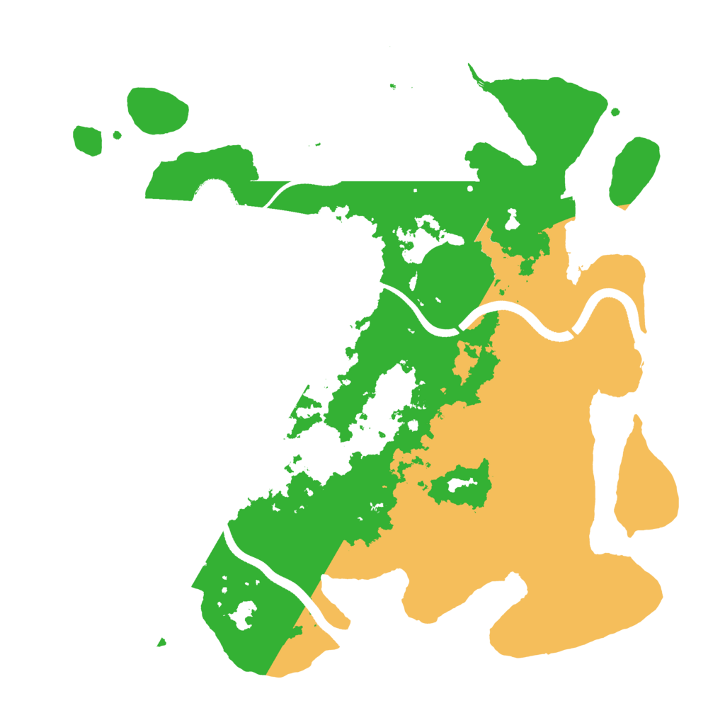 Biome Rust Map: Procedural Map, Size: 3500, Seed: 55638559