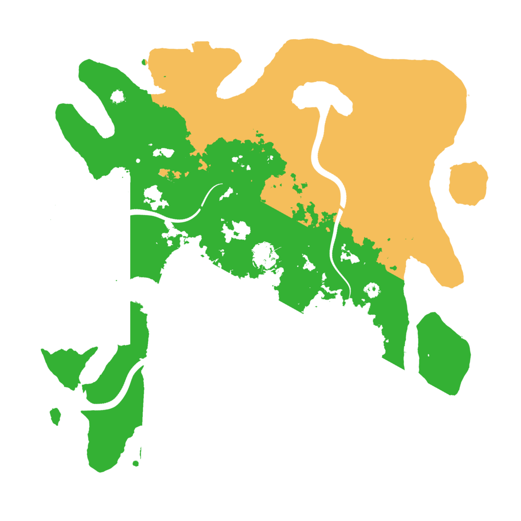 Biome Rust Map: Procedural Map, Size: 3500, Seed: 71596491