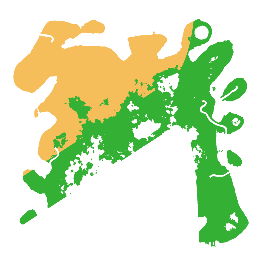 Biome Rust Map: Procedural Map, Size: 3500, Seed: 89078054