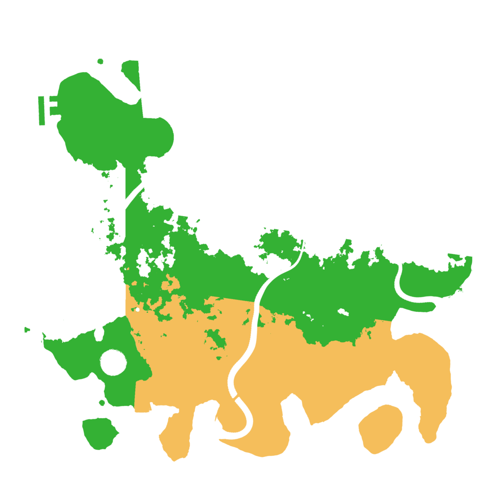 Biome Rust Map: Procedural Map, Size: 3500, Seed: 76269602