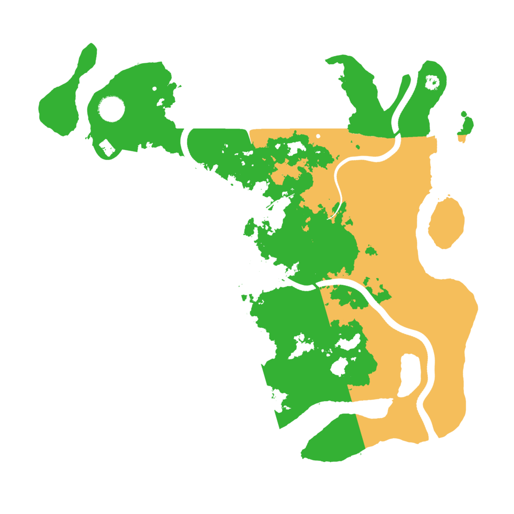 Biome Rust Map: Procedural Map, Size: 3500, Seed: 60249850