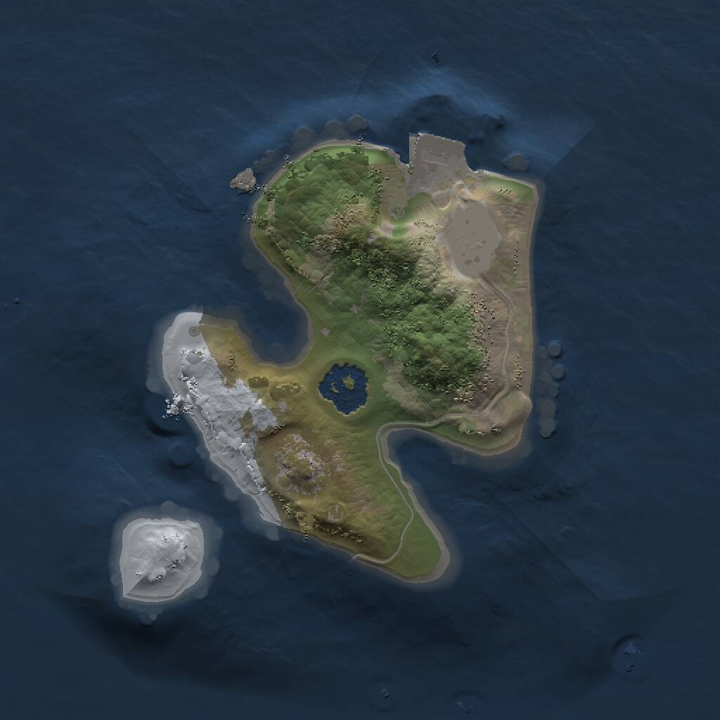 Rust Map: Procedural Map, Size: 1500, Seed: 322181154, 1 Monuments