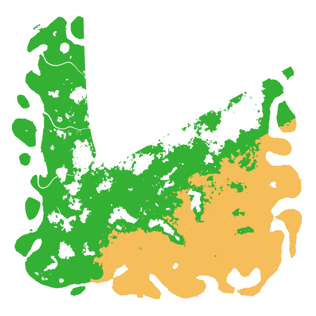 Biome Rust Map: Procedural Map, Size: 6000, Seed: 37789923
