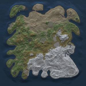 Thumbnail Rust Map: Procedural Map, Size: 4000, Seed: 1652547364, 17 Monuments