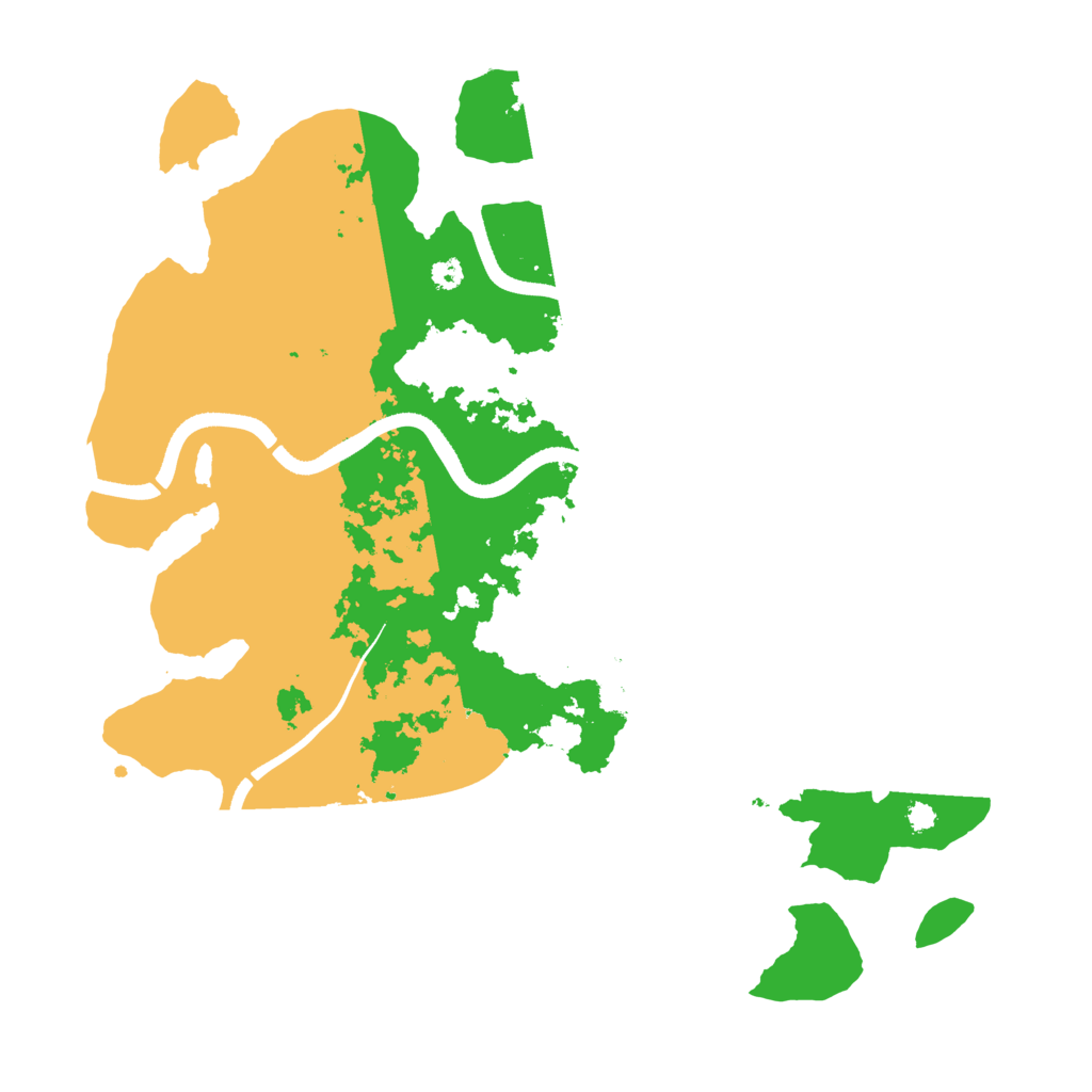 Biome Rust Map: Procedural Map, Size: 3500, Seed: 41870844