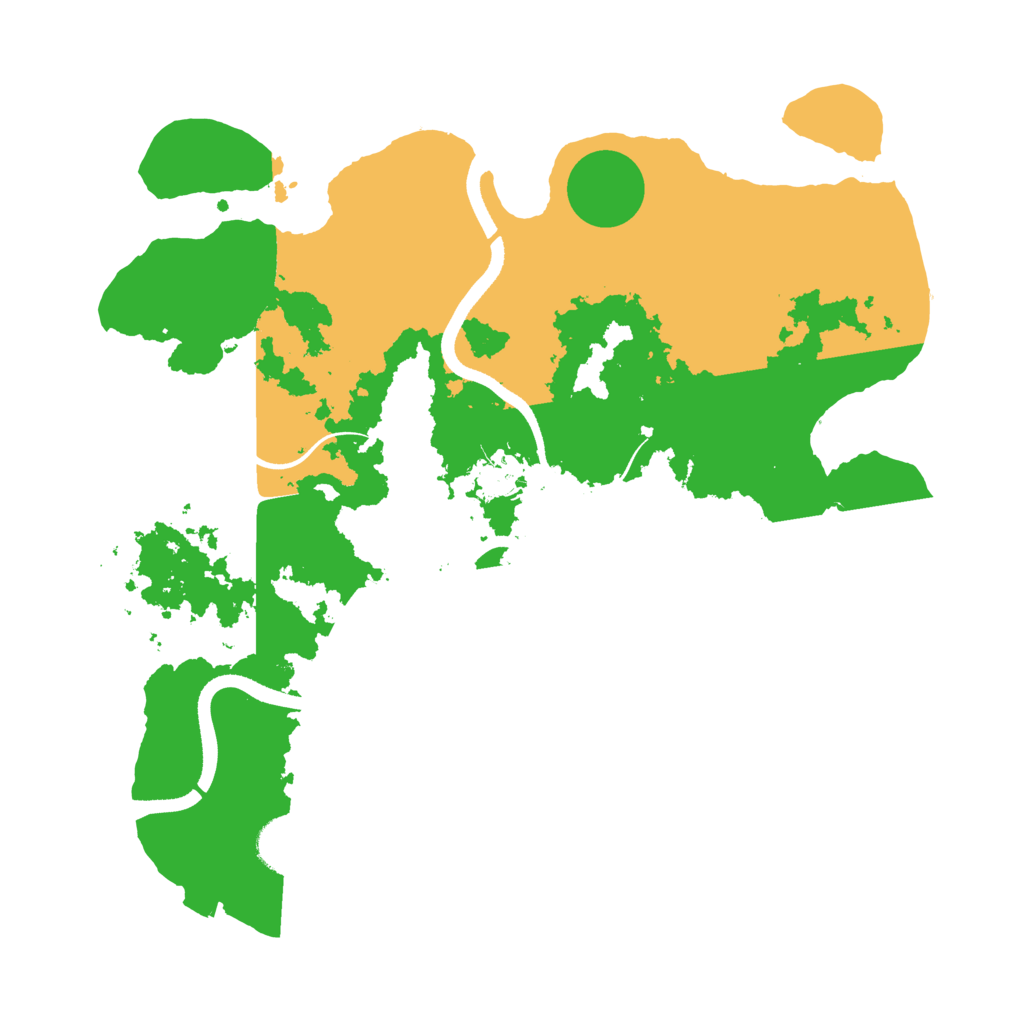 Biome Rust Map: Procedural Map, Size: 3500, Seed: 67740805