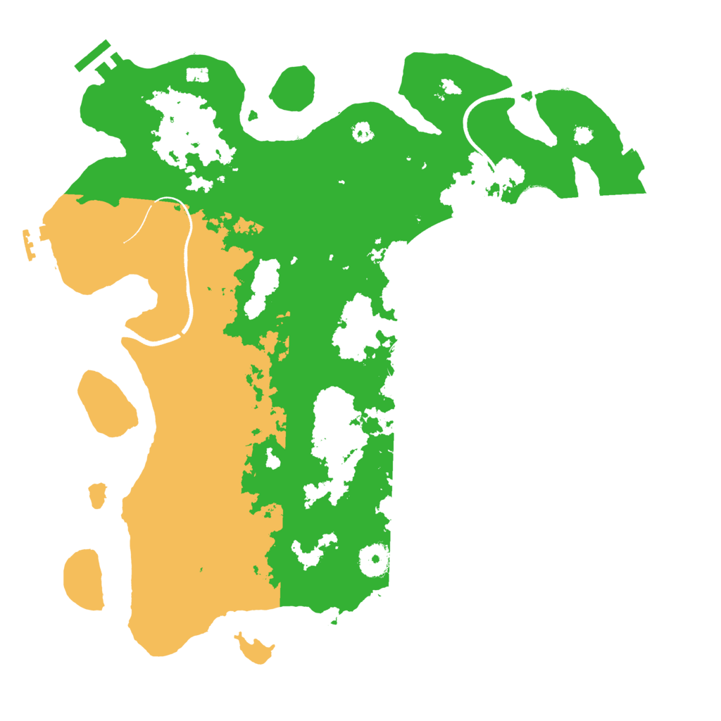 Biome Rust Map: Procedural Map, Size: 3500, Seed: 81028595