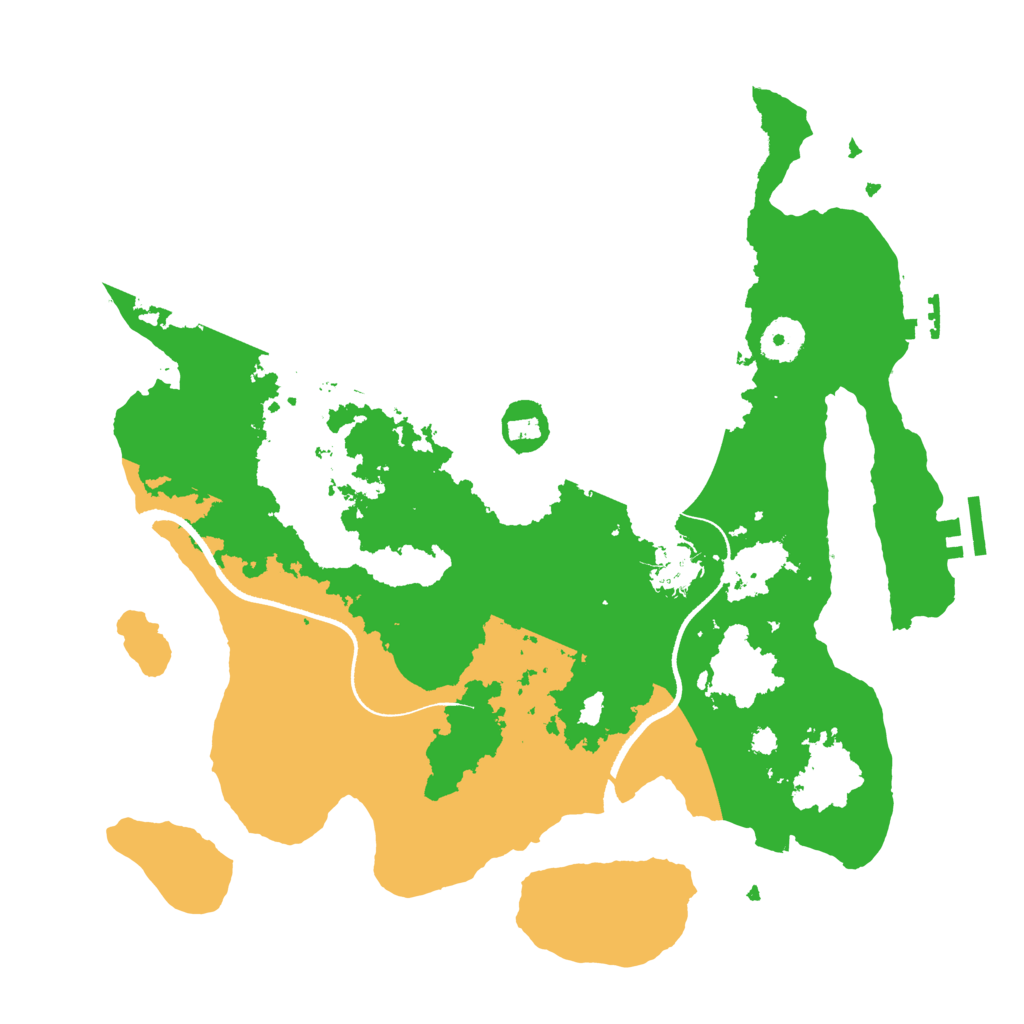 Biome Rust Map: Procedural Map, Size: 3500, Seed: 2257512