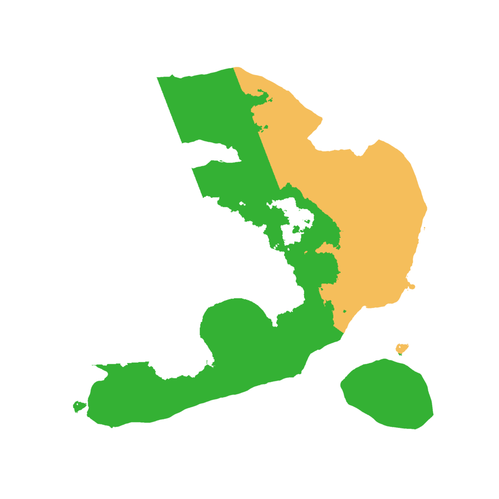 Biome Rust Map: Procedural Map, Size: 2000, Seed: 30998724